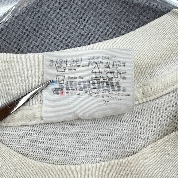 VINTAGE  Far Side Larsen Short Sleeve Tee Mens S White Natural History Museum - Picture 9 of 11